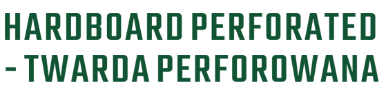 Logo HARDBOARD PERFORATED - TWARDA PERFOROWANA